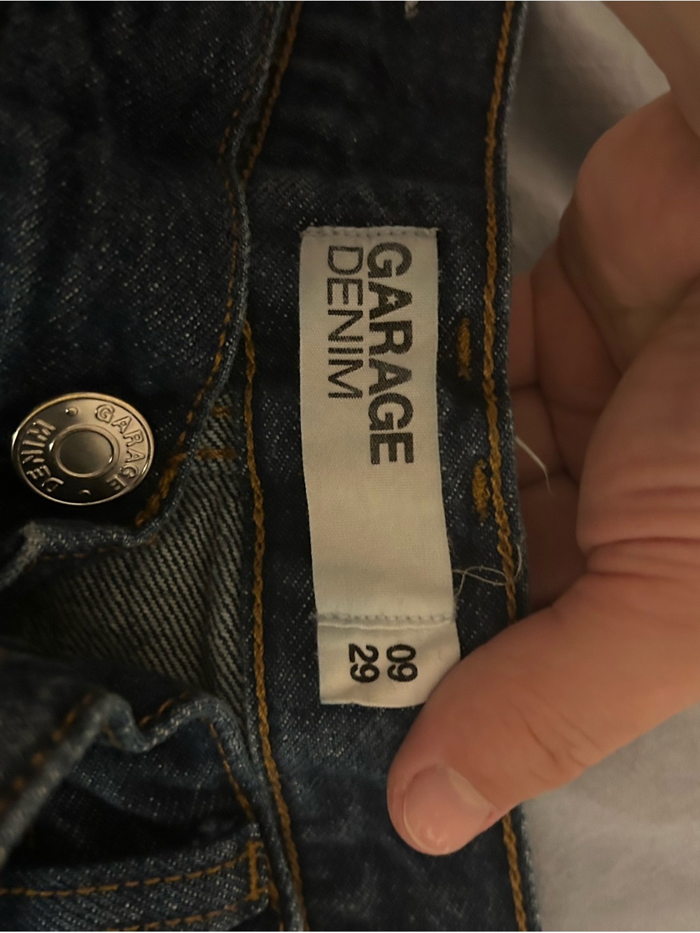 Garage Dark Blue Wide Leg Jeans - Picture 3 of 4